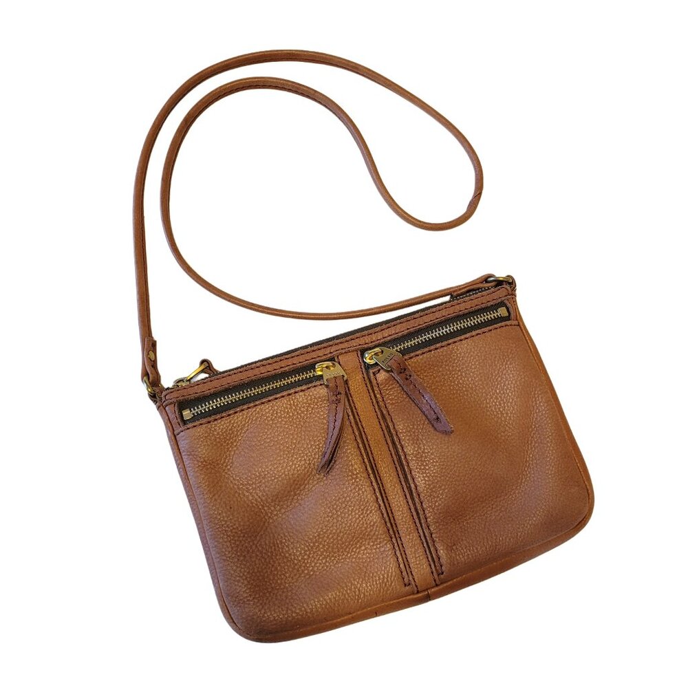 Fossil Erin Pebbled Leather Crossbody Bag